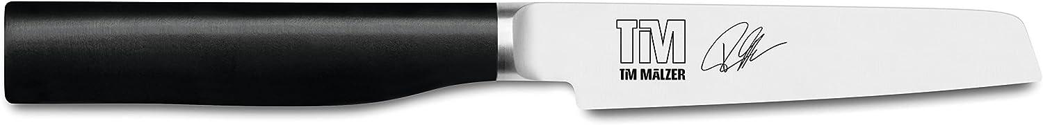 Kai Tim Mälzer Kamagata Officemesser, Küchenmesser, Kochmesser, Edelstahl, Kunststoff, Schwarz, 9 cm, TMK-0700 Bild 1