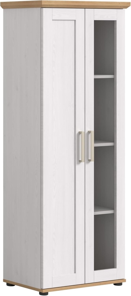 Vitrine (B/H/T: 64x161x37 cm) in Sibiu Lärche Nachbildung Bild 1