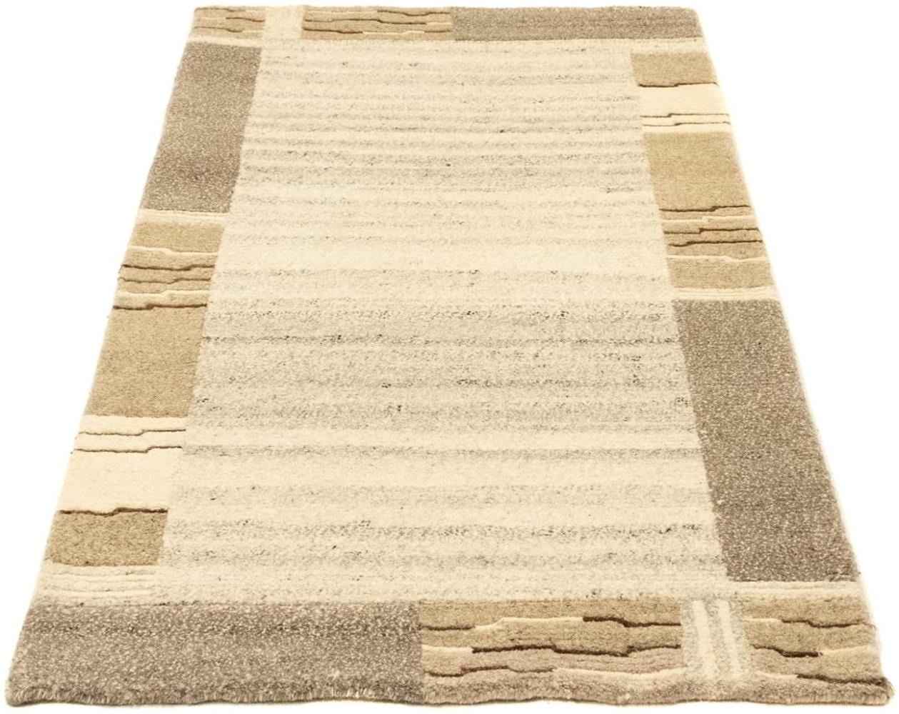 Morgenland Nepal Teppich - 140 x 70 cm - beige Bild 1