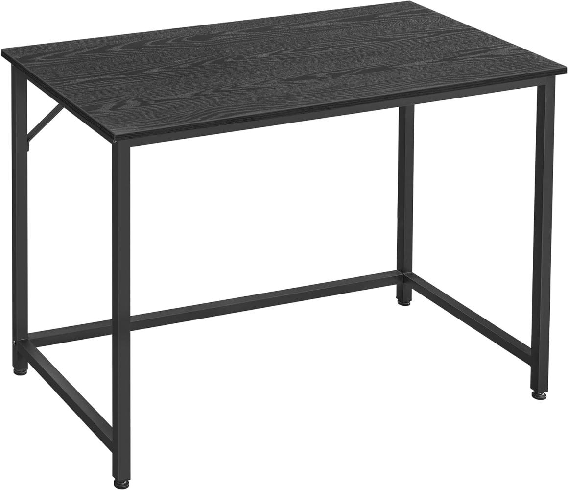 Vasagle Schreibtisch, Computertisch, Bürotisch, für Arbeitszimmer, Schlafzimmer, 50 x 100 x 75 cm, Industrie-Design, Metallgestell, schwarz von Songmics DWL041B56 Bild 1