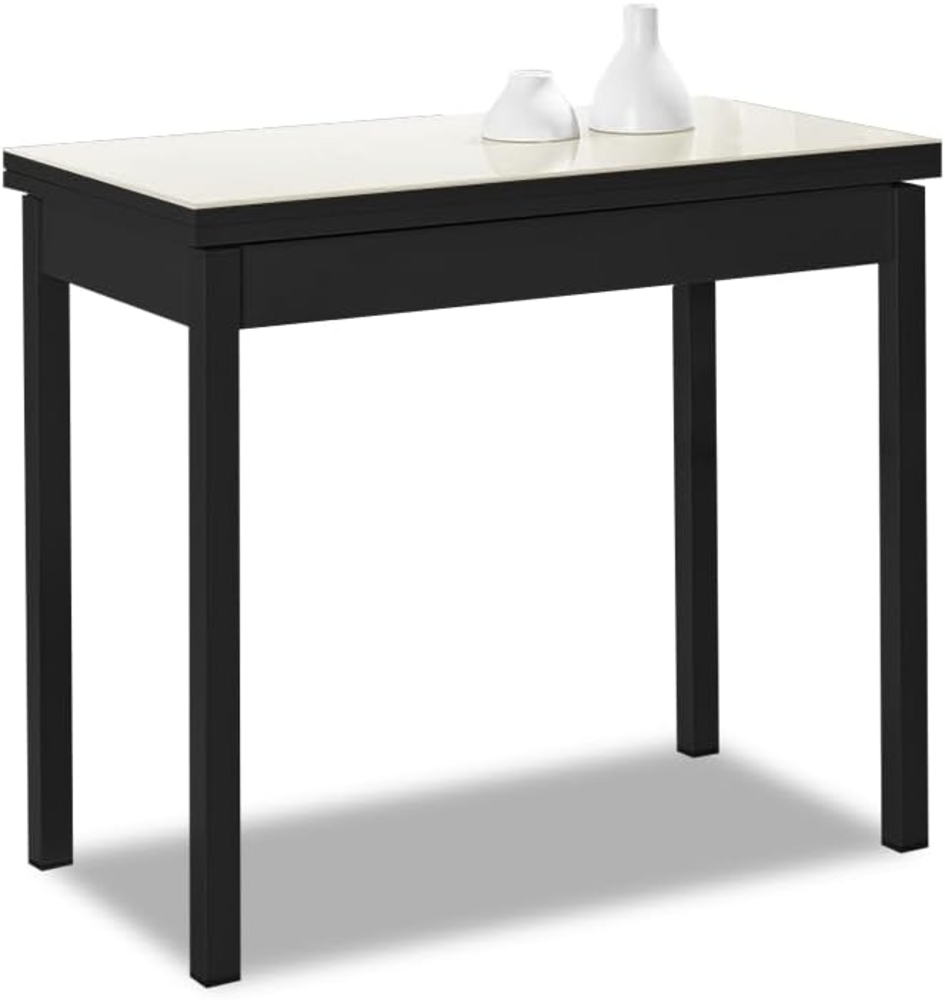 ASTIMESA Buchtyp Küchentisch, Beige, 80x40 cm bis 80x80 cm Bild 1