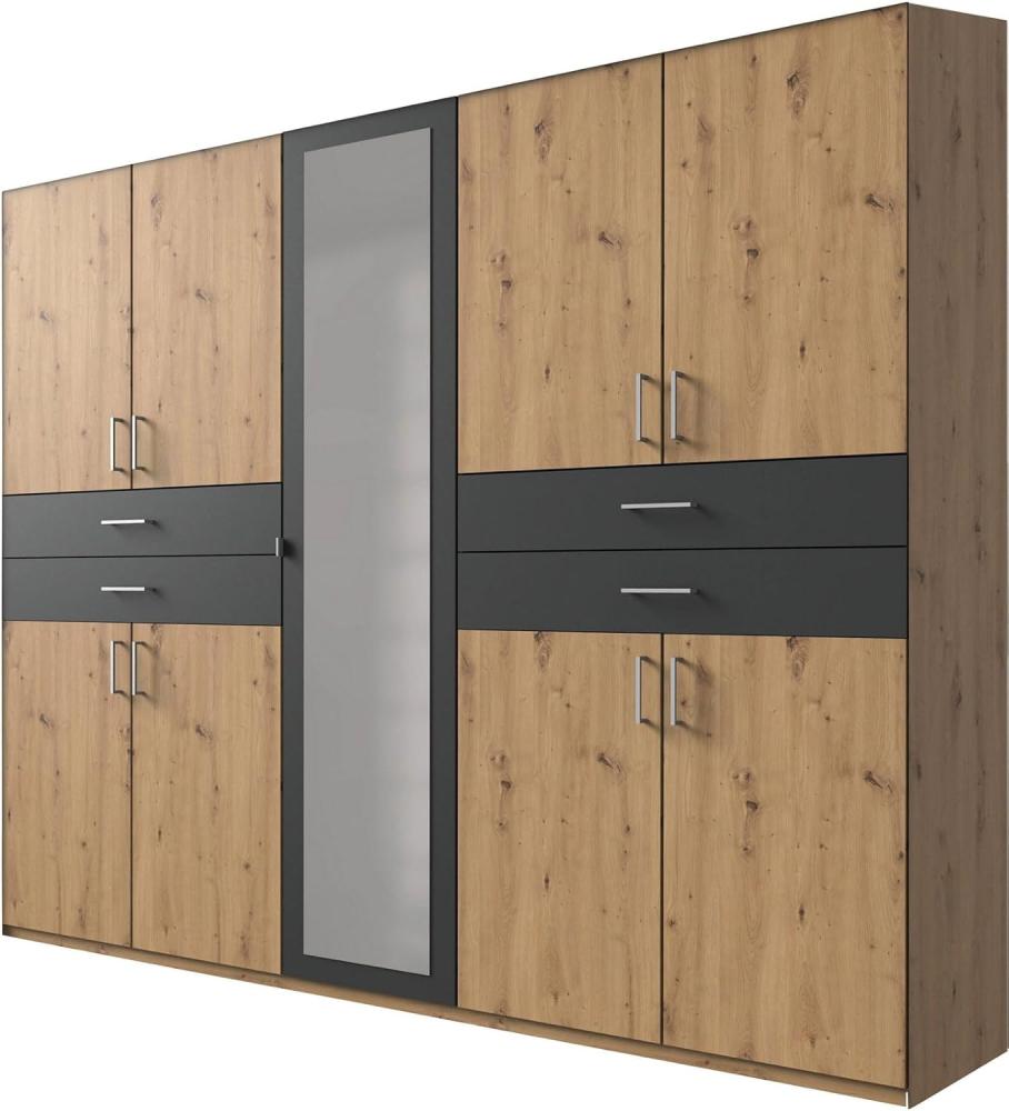 Kleiderschrank Taiga Drehtürenschrank mit Spiegel Ausführung wählbar Bild 1