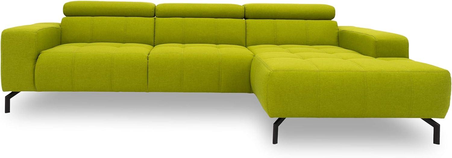 DOMO Collection Cunelli Ecksofa, Sofa mit Rückenfunktion, Polsterecke mit Relaxfunktion, 292x175x79 cm, Eckcouch in grün Bild 1