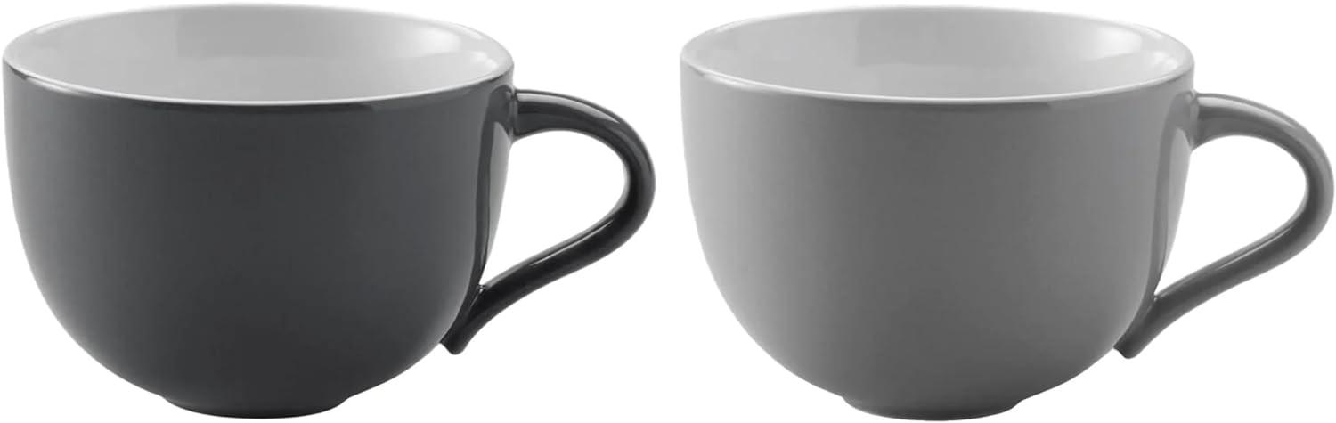 Stelton Emma Tasse Grey, 2er Set, Kaffeetasse, Becher, Steinzeug glasiert, Grau, 350 ml, x-208-1 Bild 1