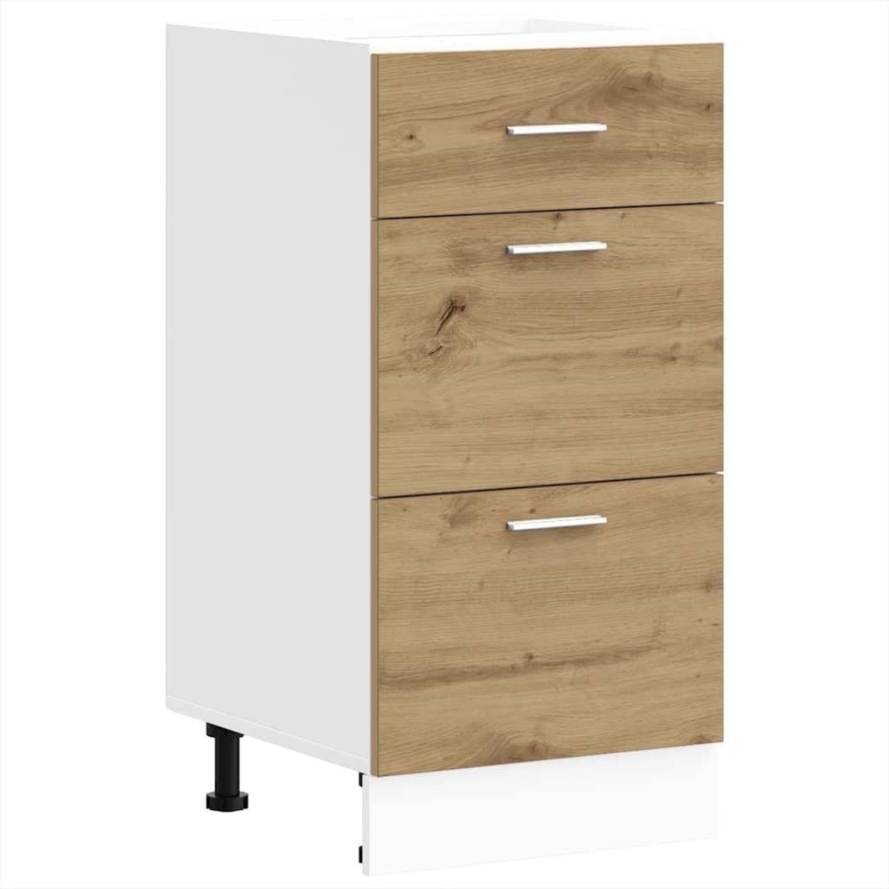 vidaXL Unterschrank Artisan-Eiche 40 x 46 x 81,5 cm Holzwerkstoff, Küchenschrank, Schrank Küche, Unterschrank Küche, Küchenmöbel, Küchenzeile Bild 1