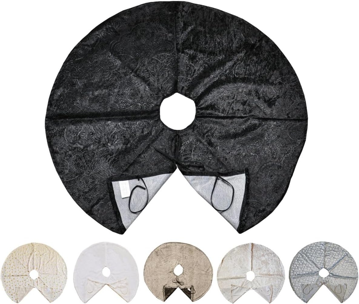 JACK Weihnachtsbaumdecke Kuschlige Christbaumdecke Rund Ø 90cm Weihnachtsbaumdecke Baumrock, Weihnachtsbaum Decke Unterlage Baumteppich Tannenbaumdecke Bild 1