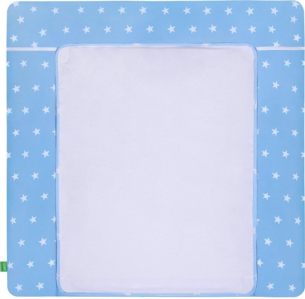LULANDO Wickelauflage 75x80 cm blau/weiß Bild 1