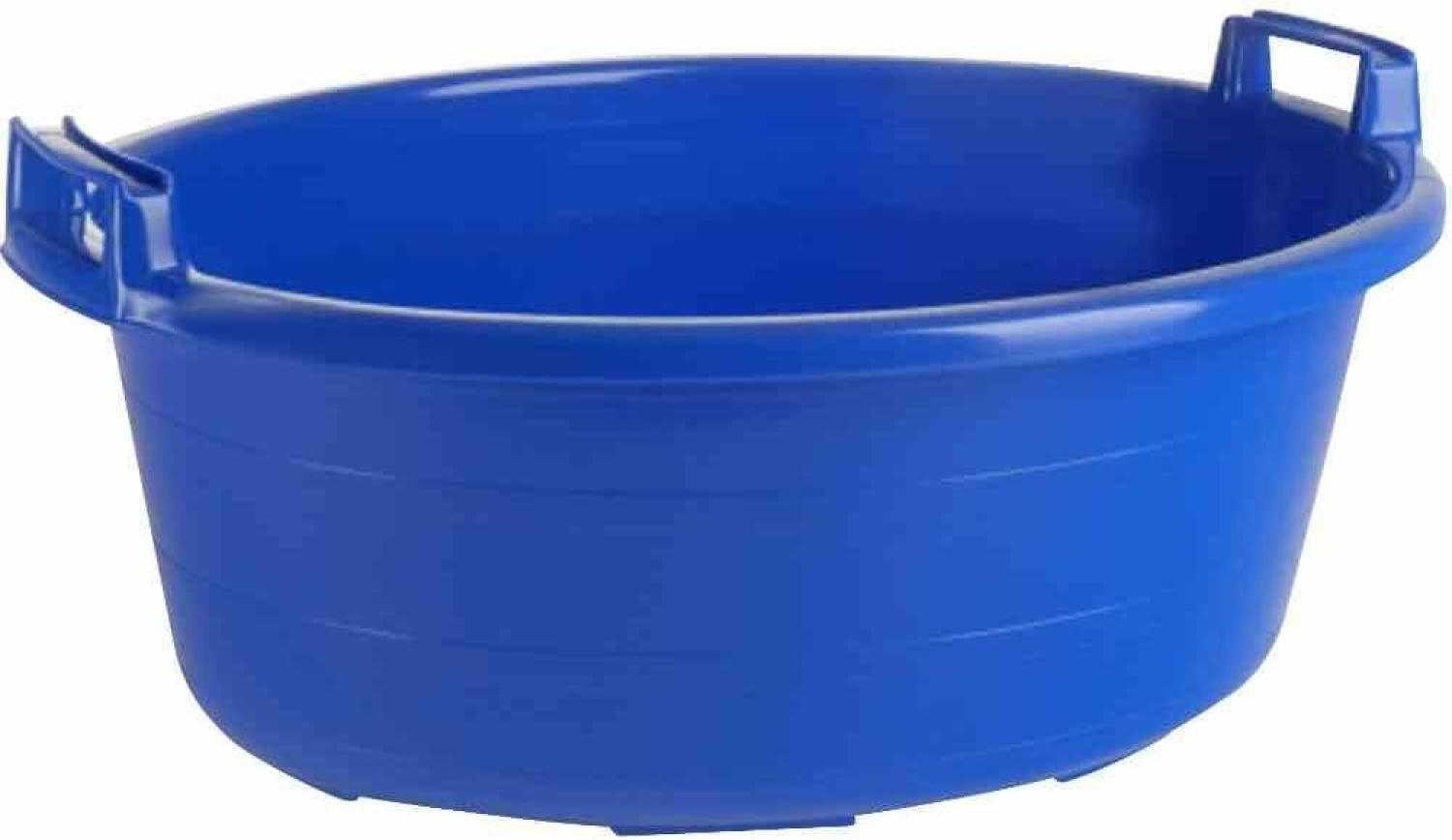 Wanne oval 65 cm blau Bild 1