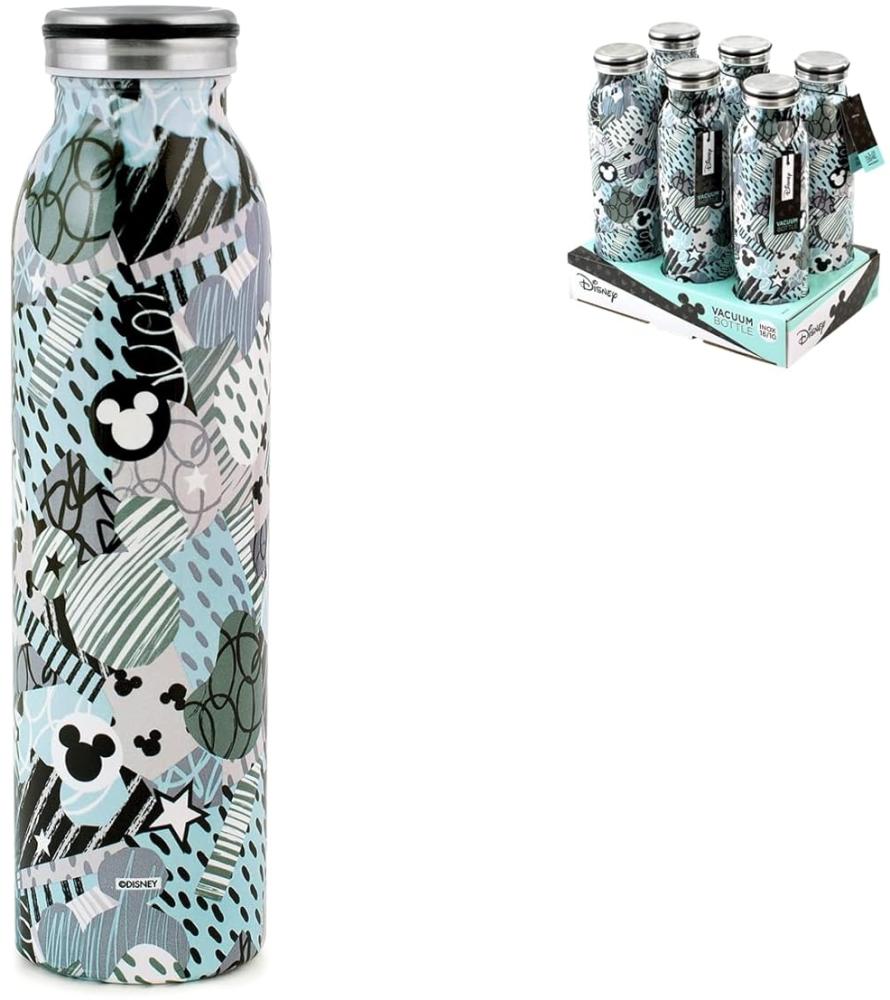 Lulabi 7397 - Lulabi Mickey Urban Isolierflasche, Edelstahl, 0,60 l Bild 1