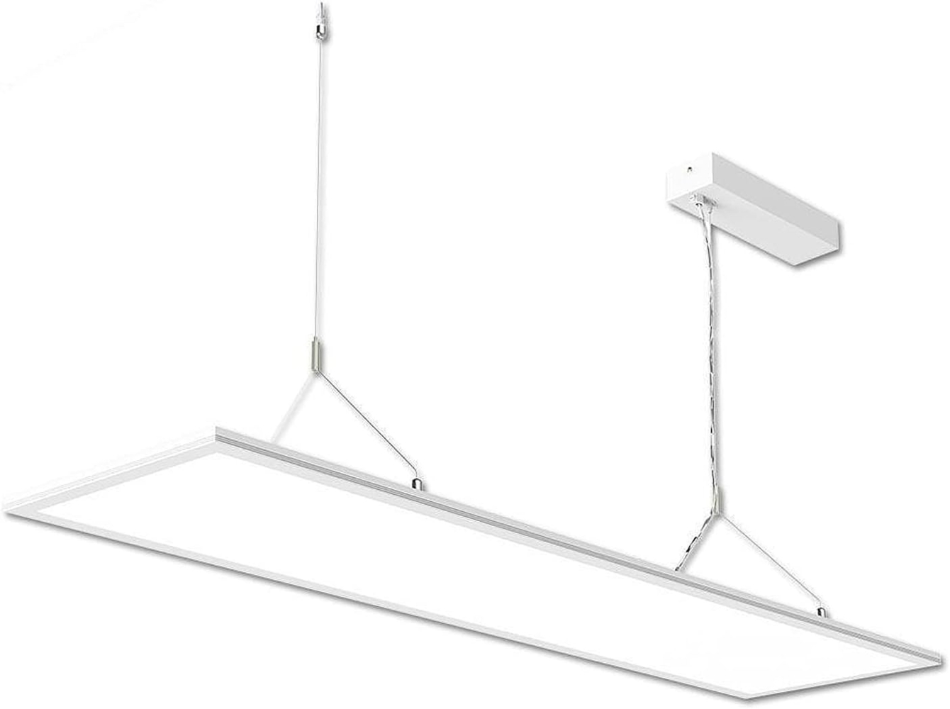 ISOLED LED Office Hängeleuchte Up+Down, 20+20W, 30x120cm, weiß, UGR Bild 1