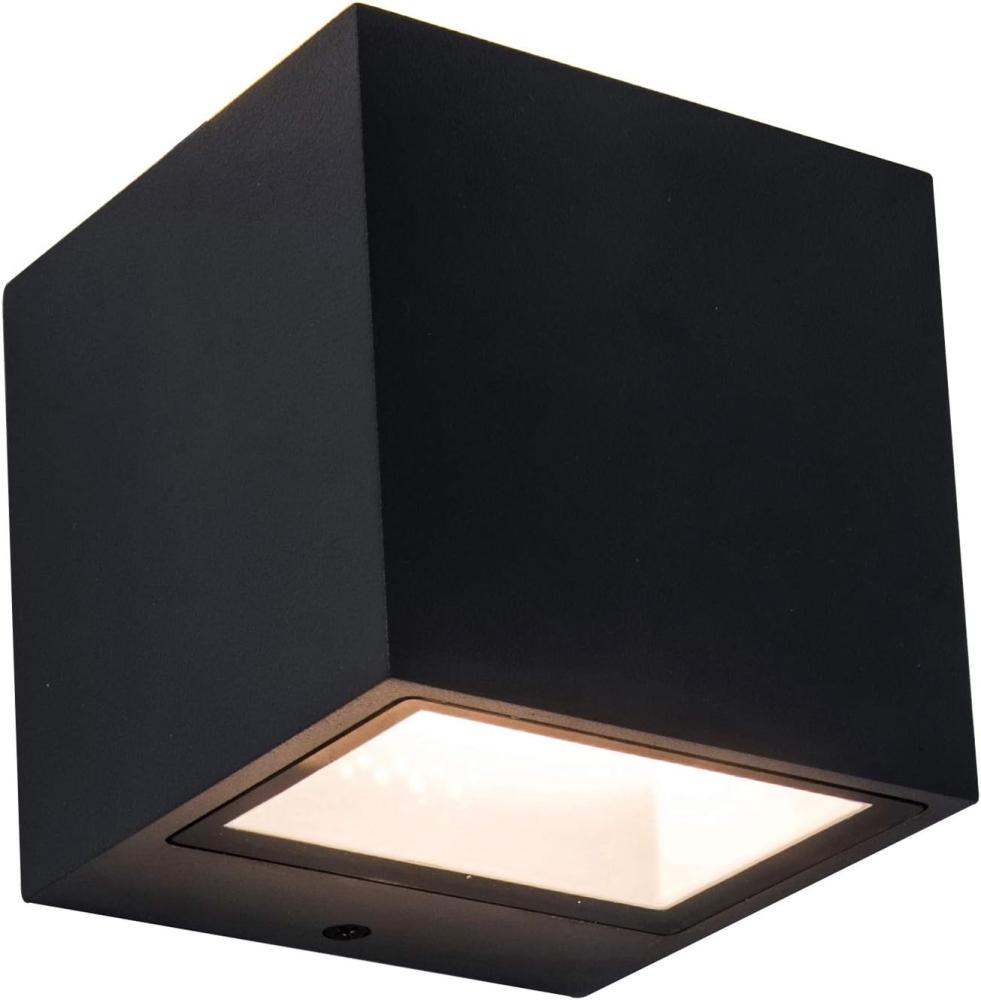 LED-Außenwandleuchte, GEMINI, LED schwarz matt 9W, 850 lm, 3000K B 85, H 86, T 88 Bild 1