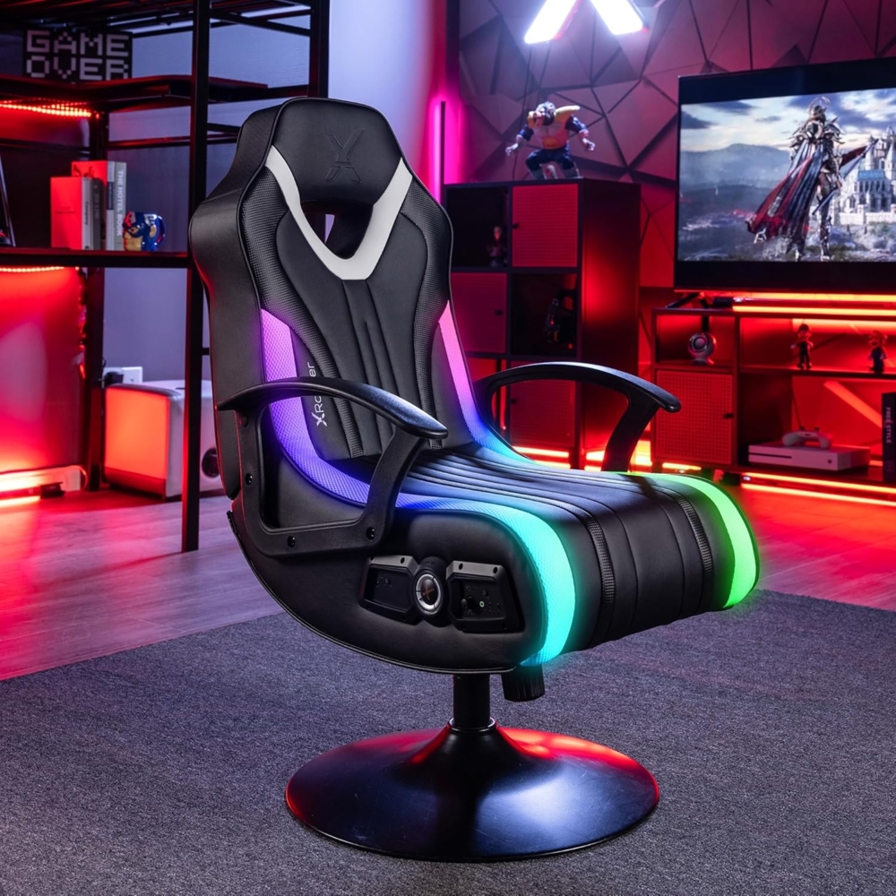 X Rocker Gaming-Stuhl Fury RGB 2.1 Gaming Sessel mit RGB Beleuchtung & 2.1 Soundsystem Bild 1