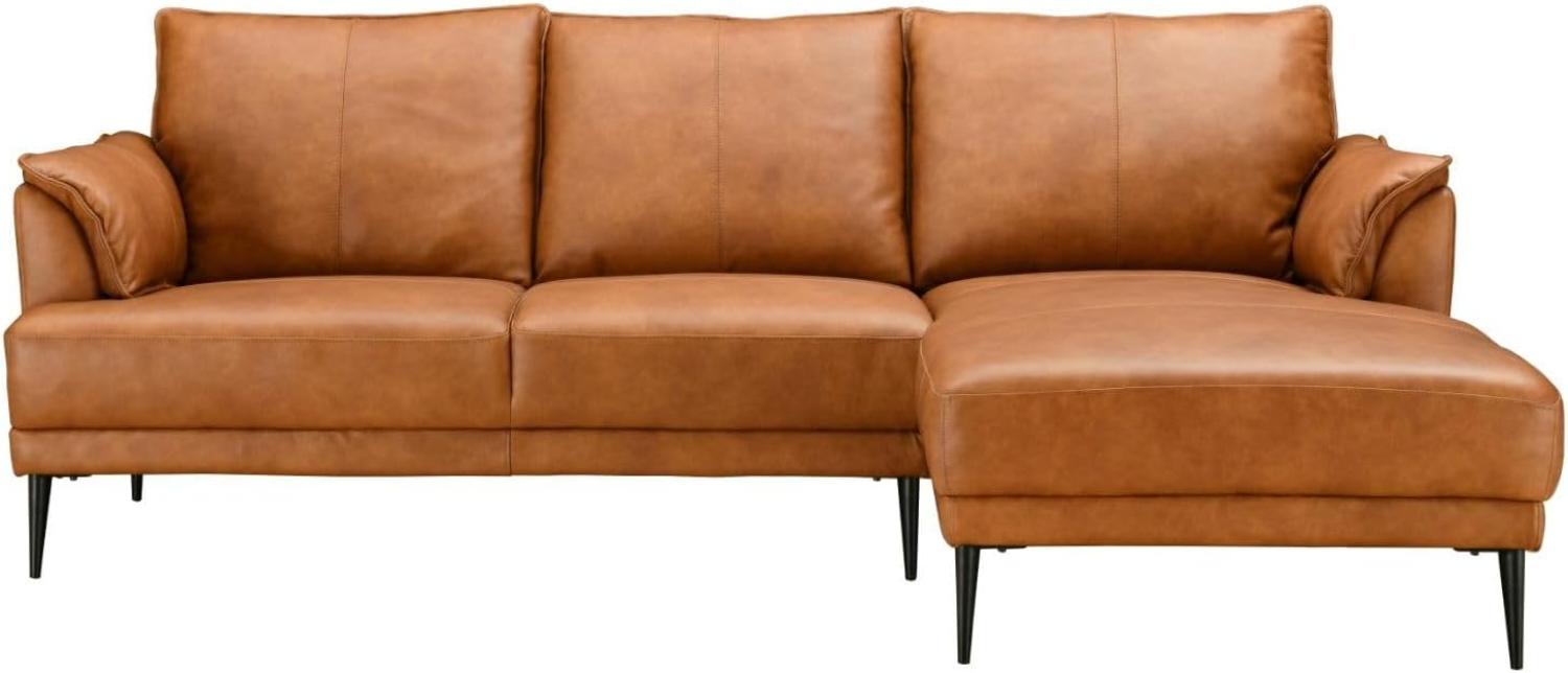 3-Sitzer Ecksofa Rechts Soul Braun Bild 1