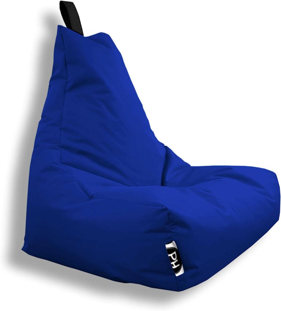 Patchhome Lounge Sessel XXL Gamer Sessel Sitzsack Sessel Sitzkissen In & Outdoor geeignet fertig befüllt | XXL - Blau - in 2 Größen und 25 Farben Bild 1