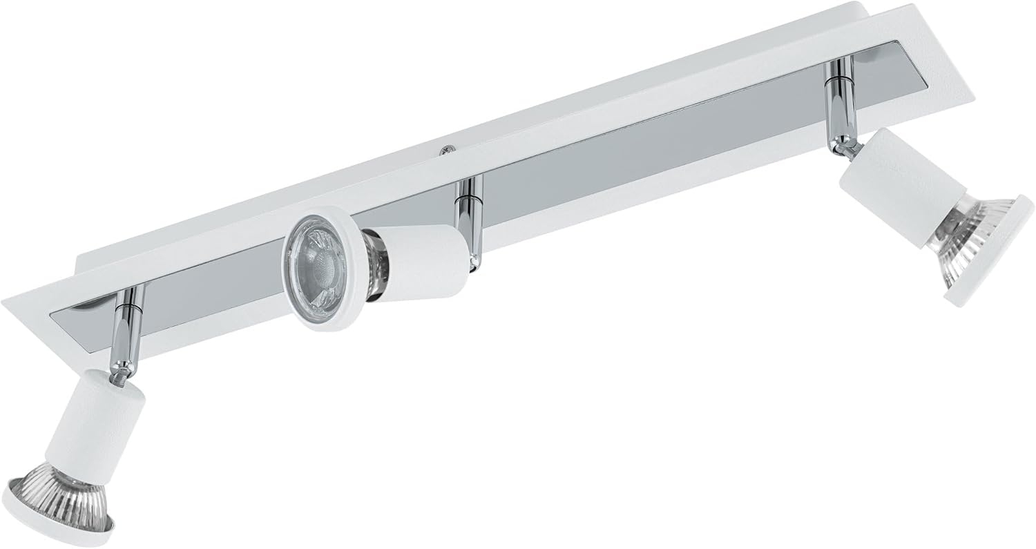 Eglo 94961 Spot Sarria Stahl weiß, chrom GU10 3X4,5W L:46cm B:7cm Bild 1