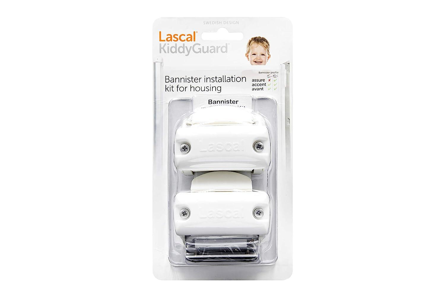 Lascal Rohrhalterungen für alle KiddyGuard Weiß 2er Set Rollerseite 12-p Bild 1