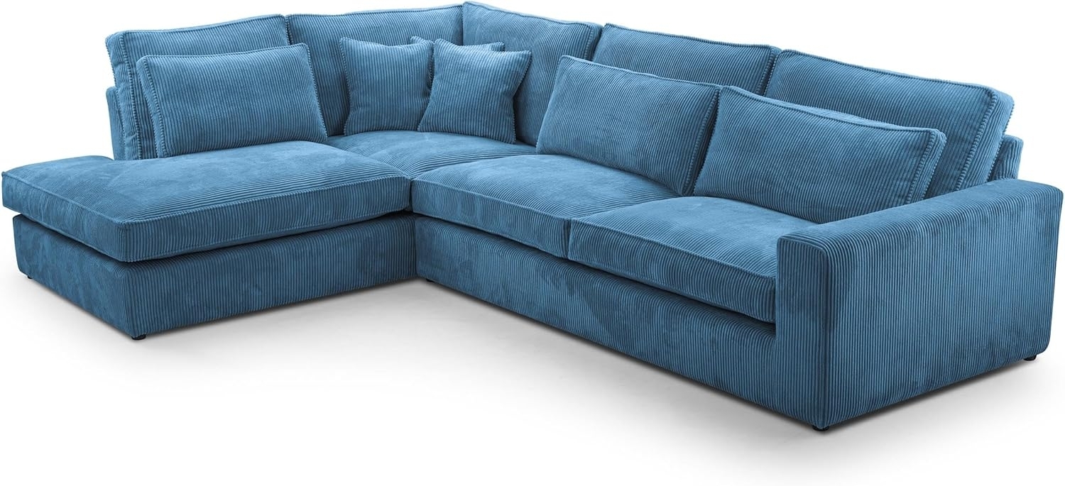 Beautysofa Ecksofa Gepolstertes mit dekorativen Kissen PARMA, im modernes Design, klassische Polsterecke inklusive Wellenfedern Bild 1