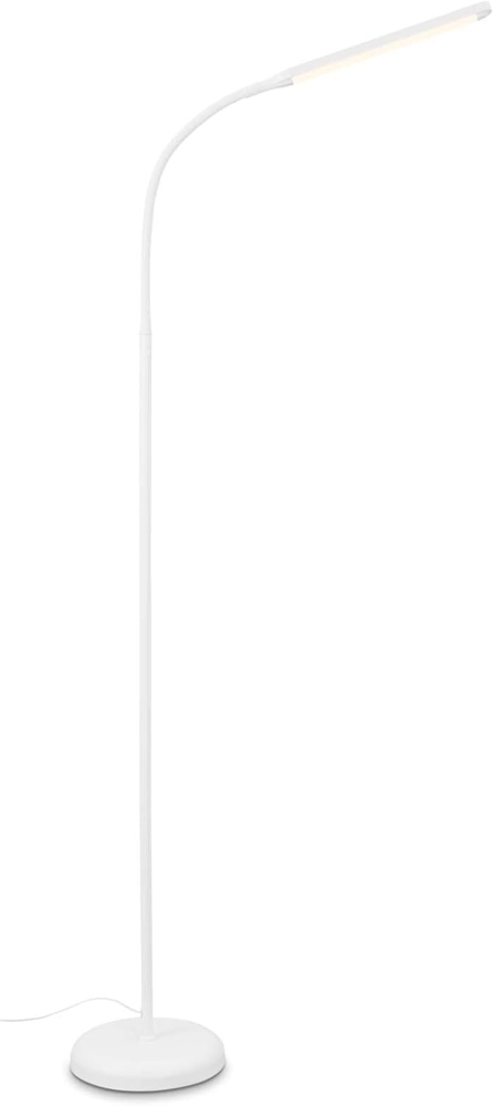 BRILONER – LED Stehlampe dimmbar als Deko im Wohnzimmer und Leselampe, Schwenkbare LED Lampe, Wohnzimmerlampe, Touch, Indirekte Beleuchtung, Weiß Bild 1