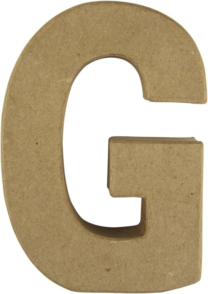 Pappmaché Buchstabe G FSC Recycled100%, 15x10,5x3cm Bild 1