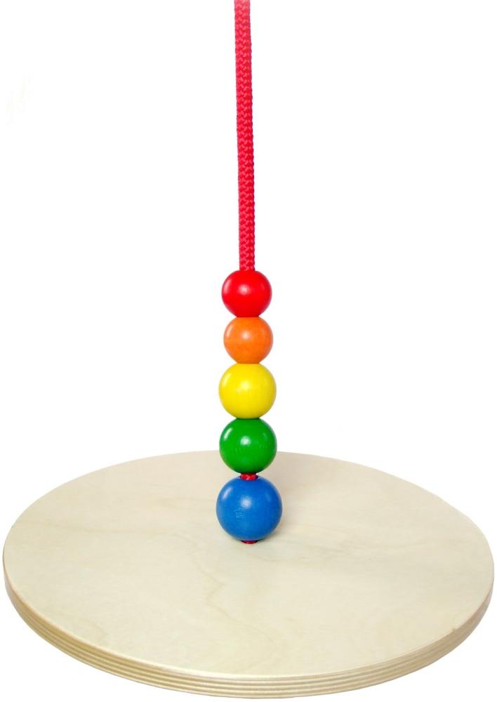Hess Holzspielzeug 31104 - Tellerschaukel aus Holz, ca. 30 cm Bild 1