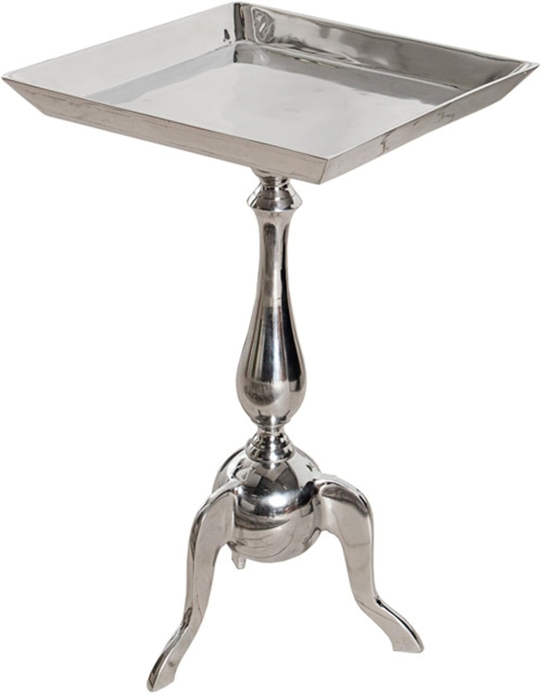 riess-ambiente Beistelltisch TRAYFUL 55cm silber, Metall · Tablett-Tisch · Orientalischer Stil · Handarbeit Bild 1