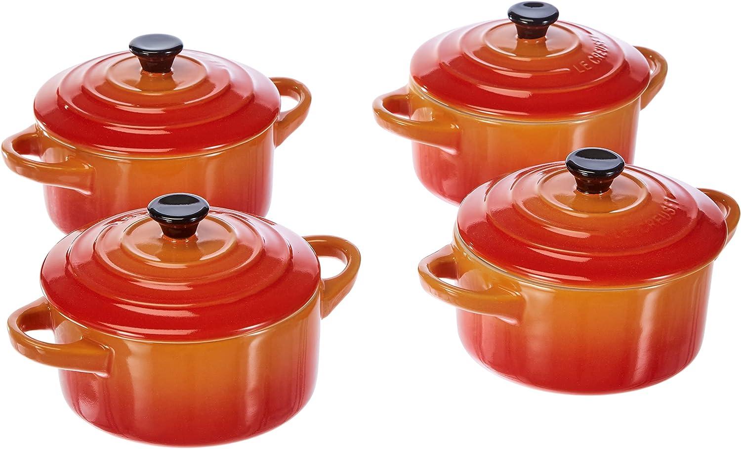 Mini-Cocotte 4er Set Ofenrot Poterie Le Creuset - Backofen geeignet Bild 1