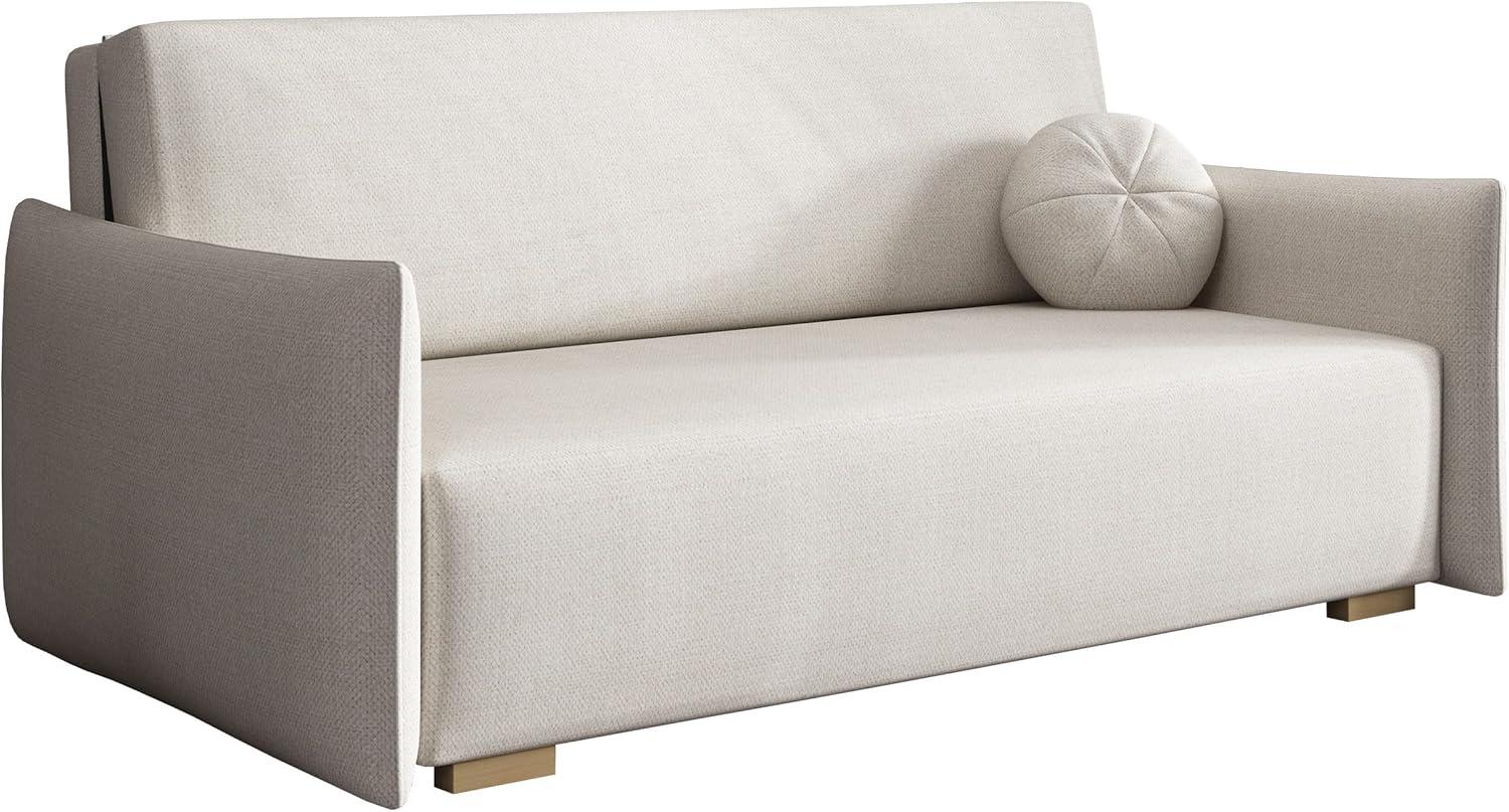 Sofa Viva Glov IV mit Schlaffunktion, 3 Sitzer Schlafsofa mit Bettkasten (Farbe: Soul 01) Bild 1