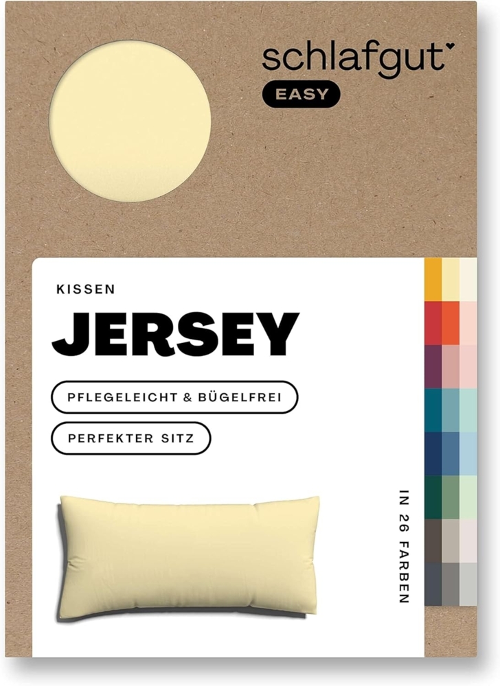 Schlafgut Kissenbezug EASY Jersey, (1 Stück), Kissenhülle mit Reißverschluss, weich und saugfähig, Kissenbezug Bild 1