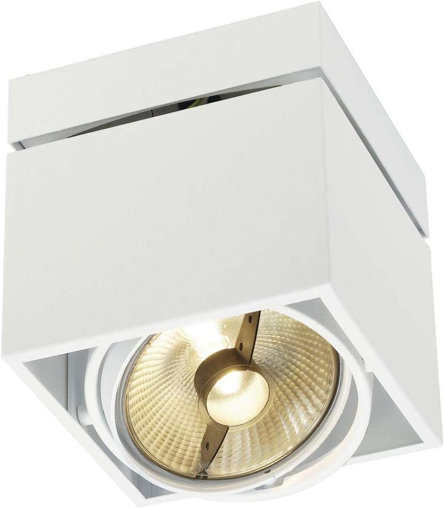 SLV KARDAMOD | LED Deckenlampe, Innenbeleuchtung, Dreh- und schwenkbare LED Deckenleuchte, Decken-Strahler, Spot Innenleuchte | Einflammig, Eckig, Weiß, GU10, max. 75W Bild 1