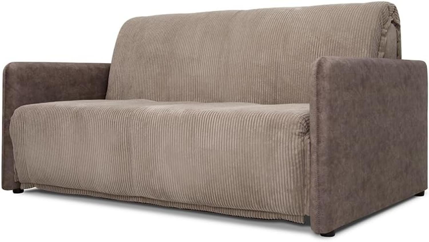 VitaliSpa Schlafsofa mit Bettkasten Brig, Braun, Klappcouch mit Schlaffunktion Bild 1