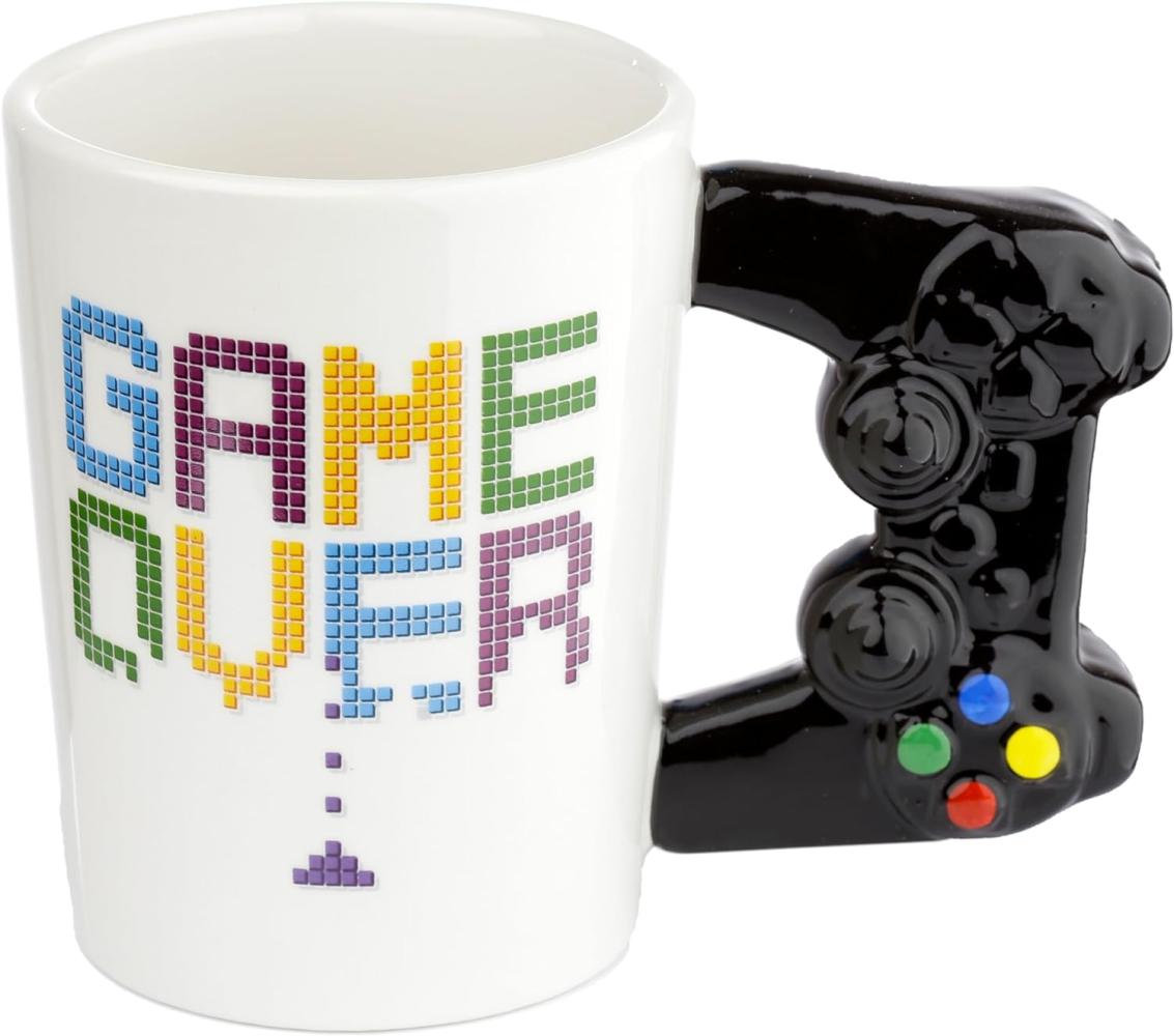 Puckator Tasse Controller Tasse Game Over mit 3D Controller am Henkel, 100% Keramik Bild 1