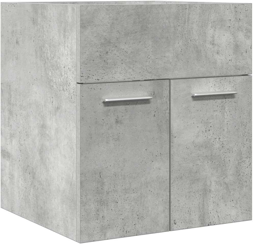 Waschbeckenschrank Betongrau 41x38,5x46 cm Holzwerkstoff 856204 Bild 1