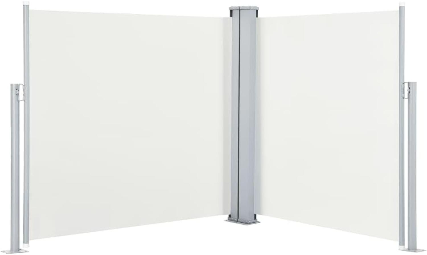 Seitenmarkise Ausziehbar Creme 117x600 cm Bild 1