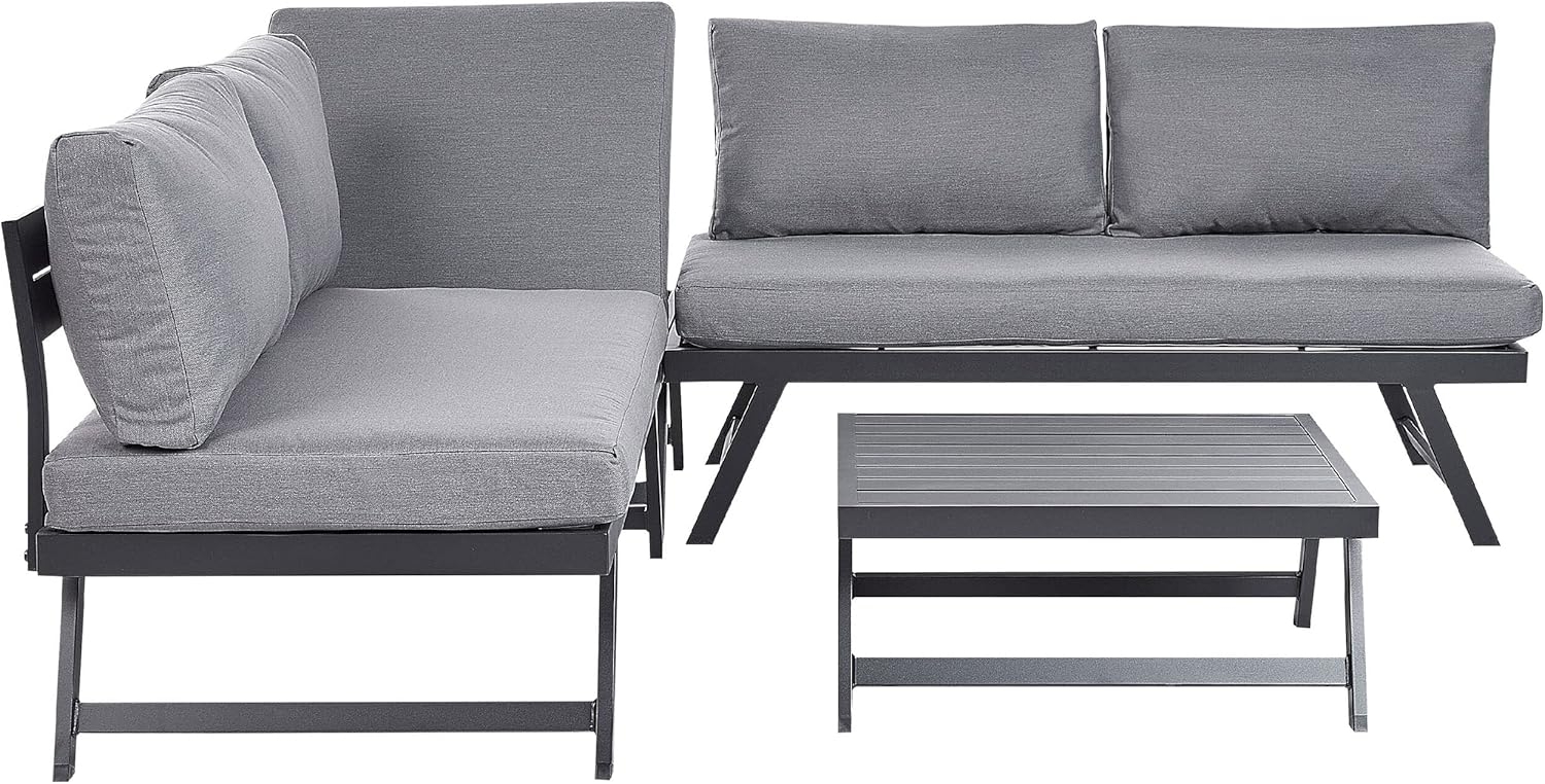 Lounge Set COCCORINO Metall Grau Bild 1
