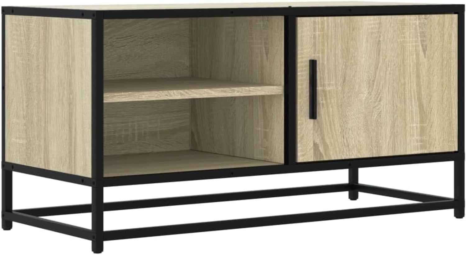 TV-Schrank Sonoma-Eiche 80x34,5x40 cm Holzwerkstoff und Metall 848820 Bild 1