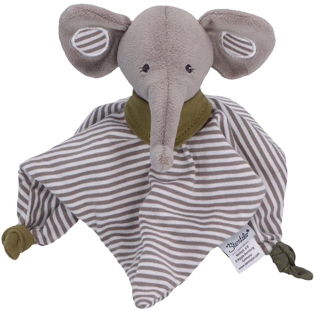 Sterntaler Baby Unisex Schmusetuch Schmusetuch klein Elefant Eddy - Kuscheltuch Baby, Kuscheltuch, Schmusetuch - grau Bild 1