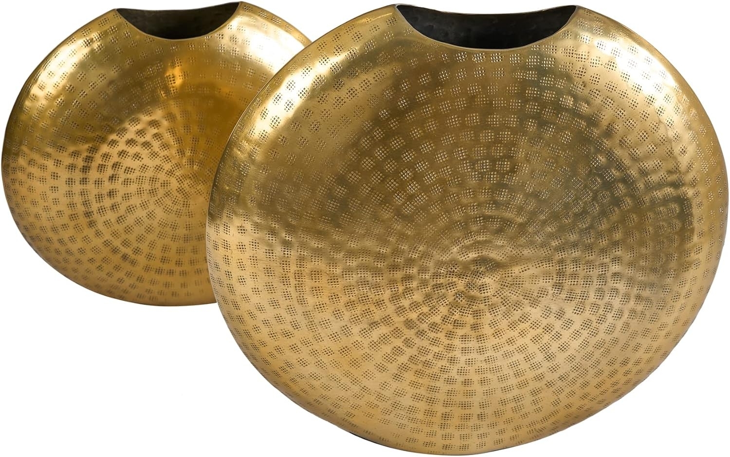 riess-ambiente Tischvase ORIENTAL 44cm gold (Set, 2 St), Deko · Blumen · Hammerschlag Design · Metall Bild 1