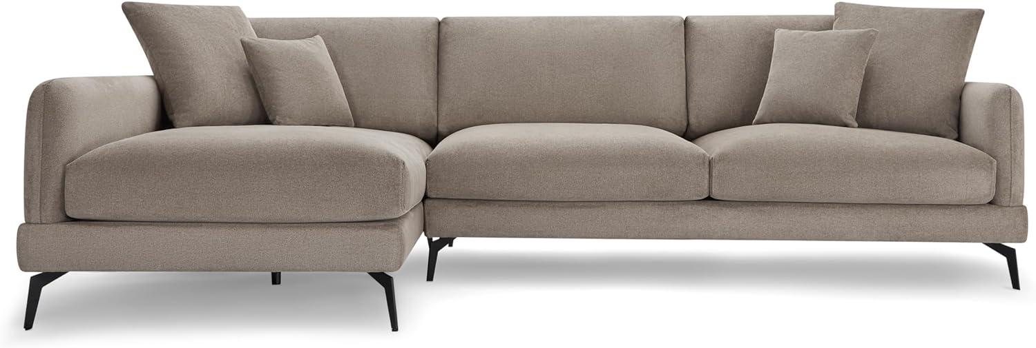 3-Sitzer Ecksofa Links Maggie Beige Bild 1