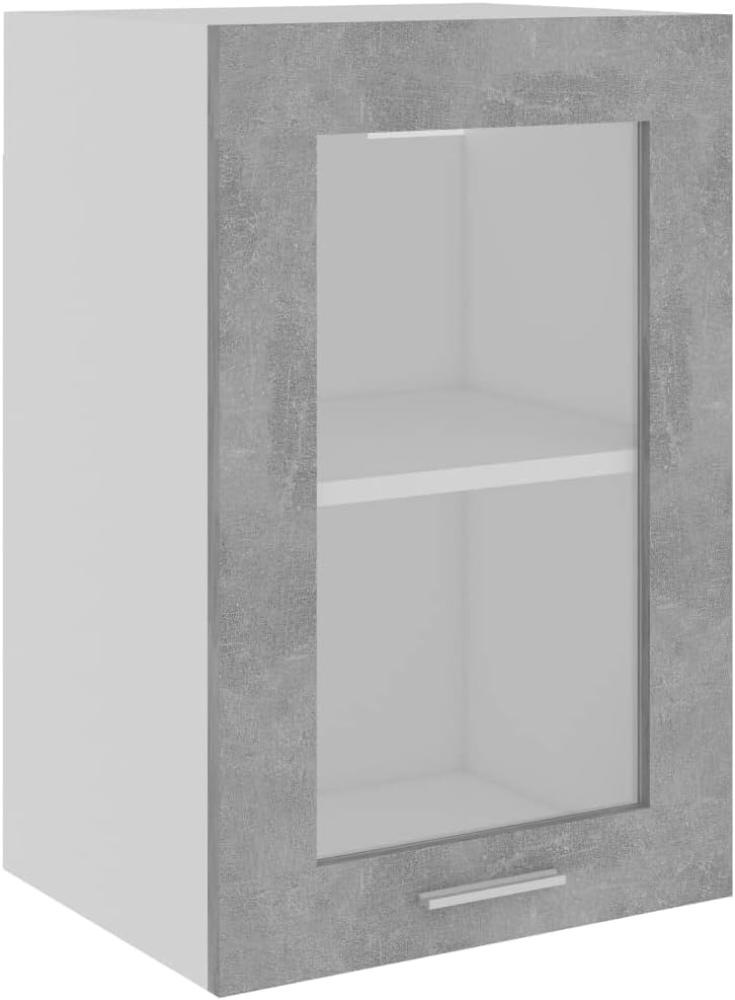 vidaXL Hängeglasschrank Betongrau 40 x 31 x 60 cm Holzwerkstoff Bild 1