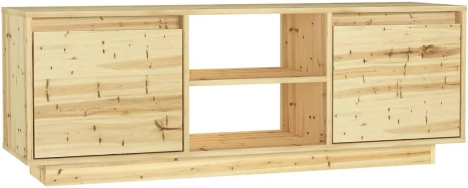 TV-Schrank 110 x 30 x 40 cm Massivholz Tanne Bild 1