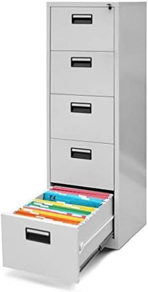 Aktenschrank Büroschrank Stahlschrank grau 162x46x62 Bild 1