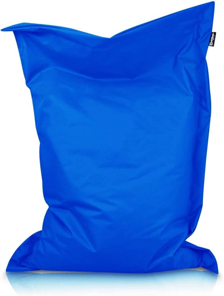 BuBiBag XXL Sitzsack, Outdoor Sitzsäcke für Kinder und Erwachsene, Bodenkissen Beanbag Fatboy wetterfest (Blau 170x145 cm) Bild 1