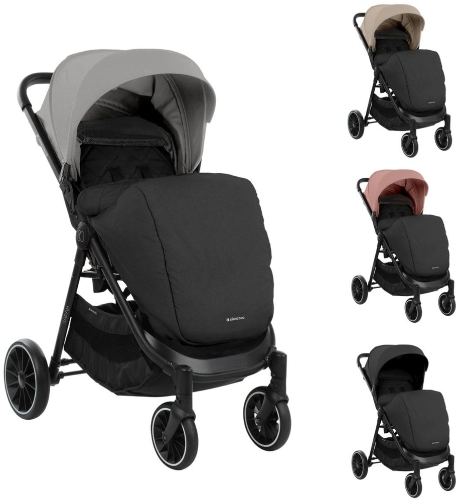 Kikkaboo Kinderwagen, Buggy Sarah faltbar verstellbar Getränkehalter bis 22 kg grau Bild 1