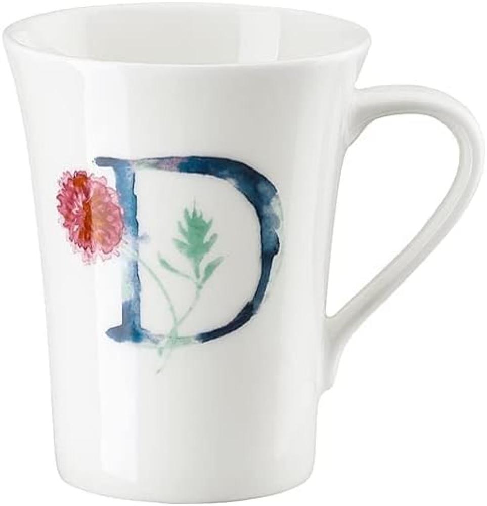 Hutschenreuther Flower Alphabet Becher mit Henkel - D, Bone China, Dahlia, 400 ml, 02048-727383-15505 Bild 1