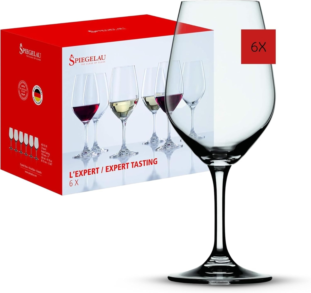 Spiegelau Special Glasses Expert Tasting, 6er Set, Cognacglas, Verkostungsglas, Trinkglas, Kristallglas, 260 ml, 4630181 Bild 1