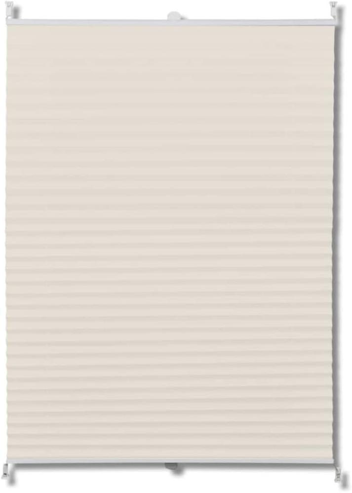 Plissee Rollo Jalousie Plisseerollo 90x150cm Creme 240639 Bild 1