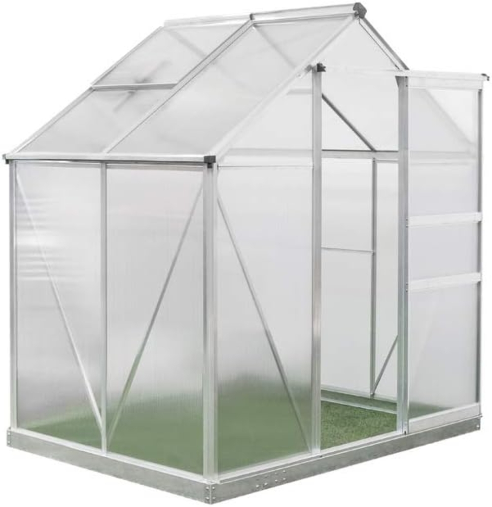 Westmann Aluminium Gewächshaus Flora 64 | Silber | Bild 1