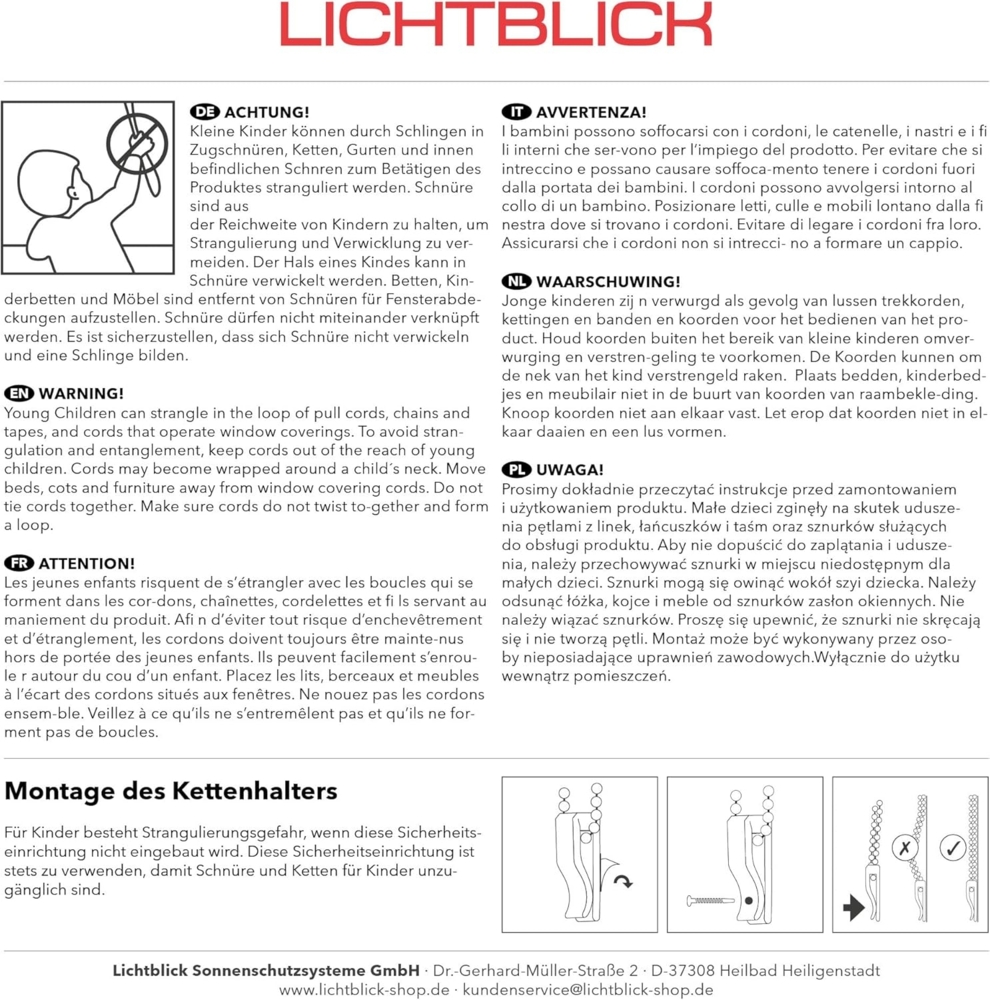 Seitenzugrollo Rollo Klemmfix, ohne Bohren, blickdicht, Nordseestrand - Rot Weiß, LICHTBLICK ORIGINAL, blickdicht, freihängend, Klemmfix, 150 x 45 cm (LxB) Bild 1