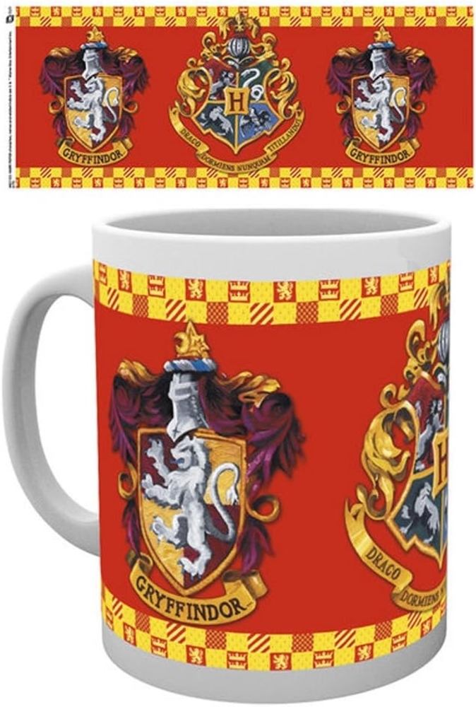 empireposter Harry Potter Gryffindor Größe (cm), ca. Ø8,5 H9,5 Beschreibung: Keramik Tasse, weiß, bedruckt, Fassungsvermögen 320 ml, offiziell lizenziert, spülmaschinen und mikrowellenfest Bild 1