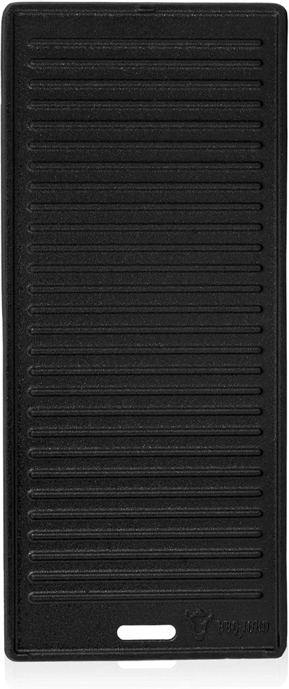 BBQ-Toro Grillplatte Gusseisen Grillplatte 45 x 19,5 cm, Grillzubehör, Grillpfanne Bild 1